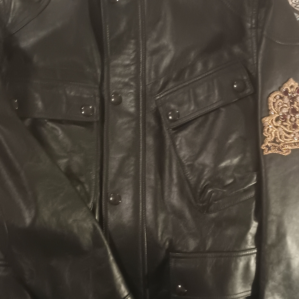 Woman's Ralph Lauren purple label leather jacket